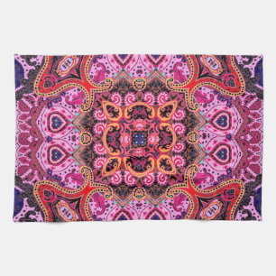 Mehrfarbige Paisley, Schal-Druckdesign Geschirrtuch