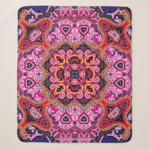 Mehrfarbige Paisley, Schal-Druckdesign Sherpadecke