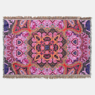 Mehrfarbige Paisley, Schal-Druckmuster Decke