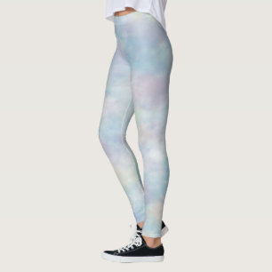 Mehrfarbige Pastellwolken  Leggings