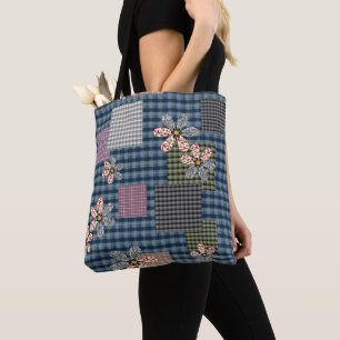 Mehrfarbige Patchwork-Retro-Muster im rustikalen S
