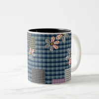Mehrfarbige Patchwork-Retro-Muster im rustikalen S