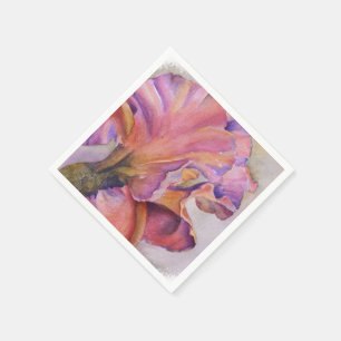 MEHRFARBIGE PINK IRIS PAPIER NAPKINS SERVIETTE