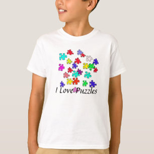 Mehrfarbige Puzzlespiele T-Shirt