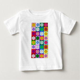 Mehrfarbige Quadrate Baby T-shirt