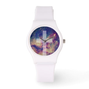 mehrfarbige religiöse Uhr