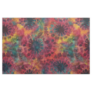 Mehrfarbige Retro-Tie-Dye Stoff