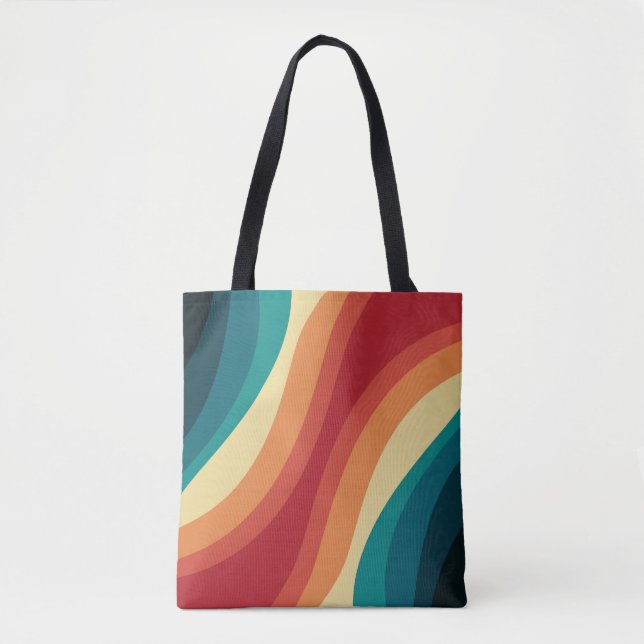 Mehrfarbige Retro-Wellendesign (Vorderseite)