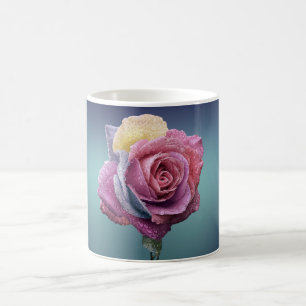 mehrfarbige Rose Kaffeetasse
