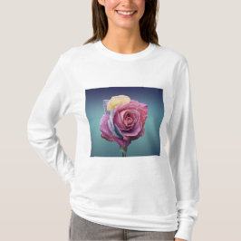 mehrfarbige Rose T-Shirt