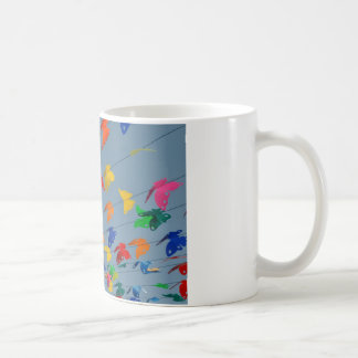 Mehrfarbige Schmetterlinge Kaffeetasse