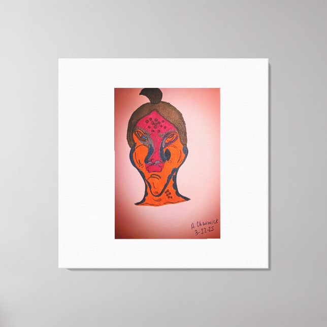 mehrfarbige Science Fiction Leinwanddruck (Vorderseite)