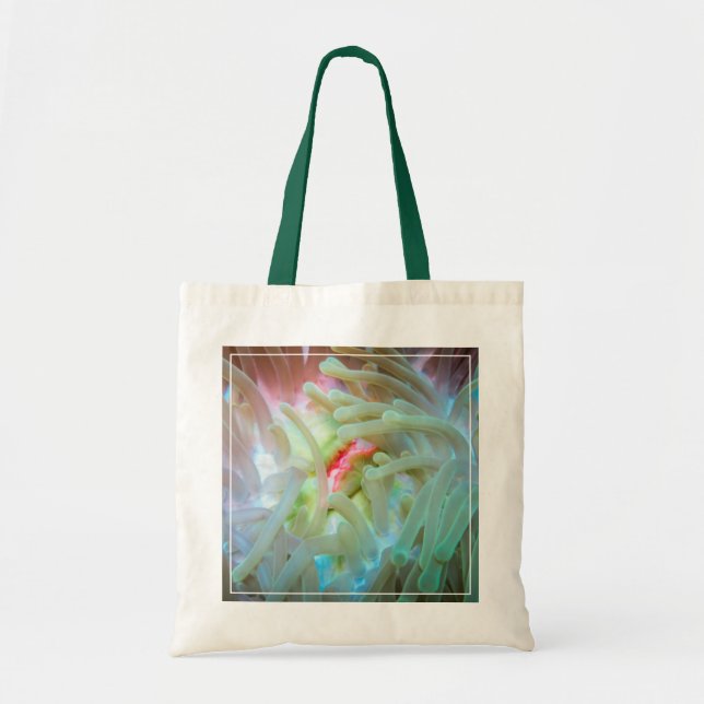 Mehrfarbige Seeanemone Tragetasche (Vorne)