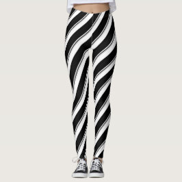 Mehrfarbige Streifen Leggings