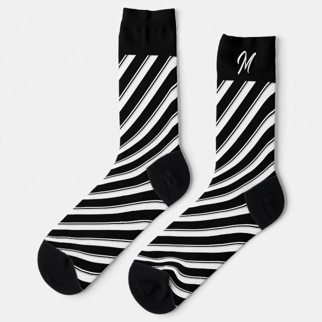 Mehrfarbige Streifen Socken (Linkes Detail)