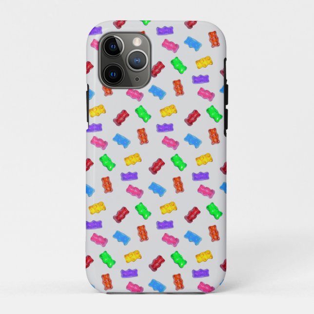 Mehrfarbige Süßigkeiten auf Silber Case-Mate iPhone Hülle (Rückseite)
