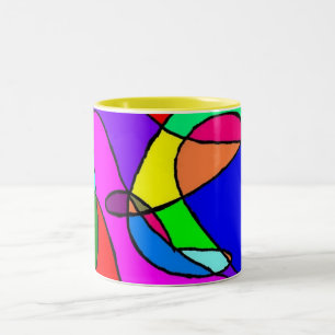 mehrfarbige Tasse
