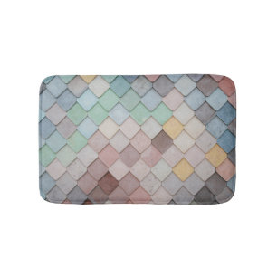 mehrfarbige Tiles Badematte