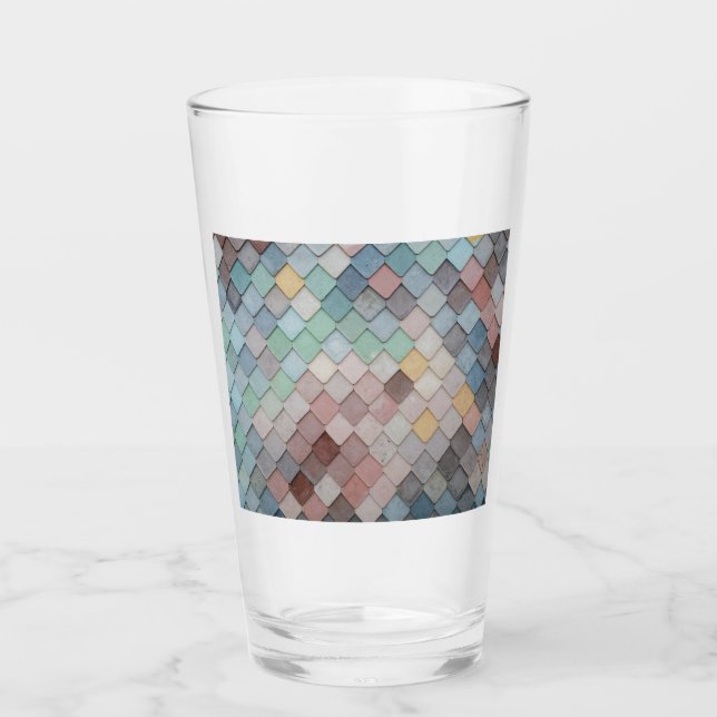 mehrfarbige Tiles Glas (Vorderseite)