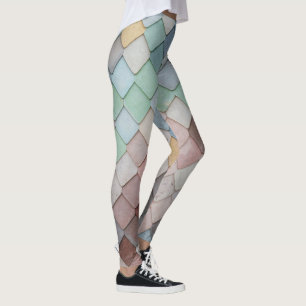 mehrfarbige Tiles Leggings