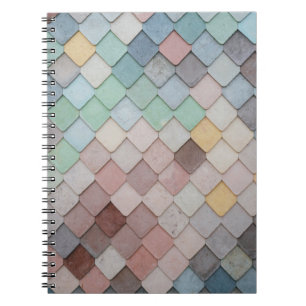 mehrfarbige Tiles Notizblock