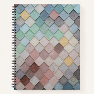 mehrfarbige Tiles Notizbuch