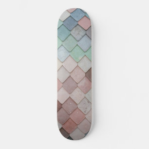 mehrfarbige Tiles Skateboard