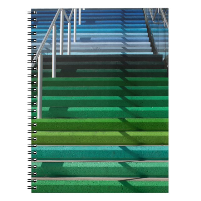 mehrfarbige Treppen Notizblock (Vorderseite)