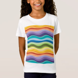 Mehrfarbige Wellenmuster 2 T-Shirt