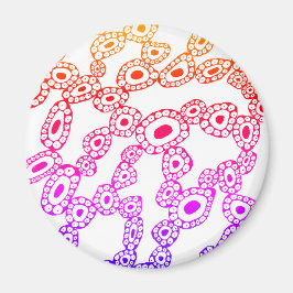 Mehrfarbige zufällige abstrakte Kreis-Blob-Formen Magnet