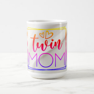 mehrfarbige Zweifarben-Mama Kaffeetasse