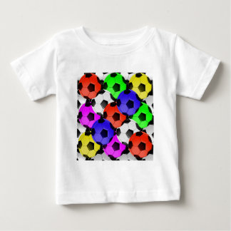 Mehrfarbiger American Soccer oder Football Baby T-shirt