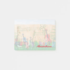 Mehrfarbiger aufgereihter Instrument-individueller Post-it Klebezettel