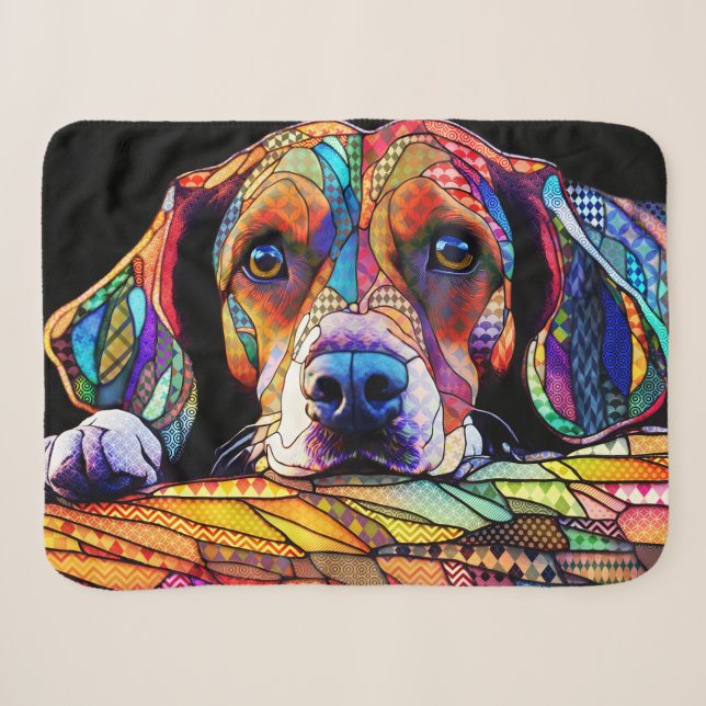 Mehrfarbiger Beagle-Hund 178 Sherpadecke (Vorderseite (Horizontal))