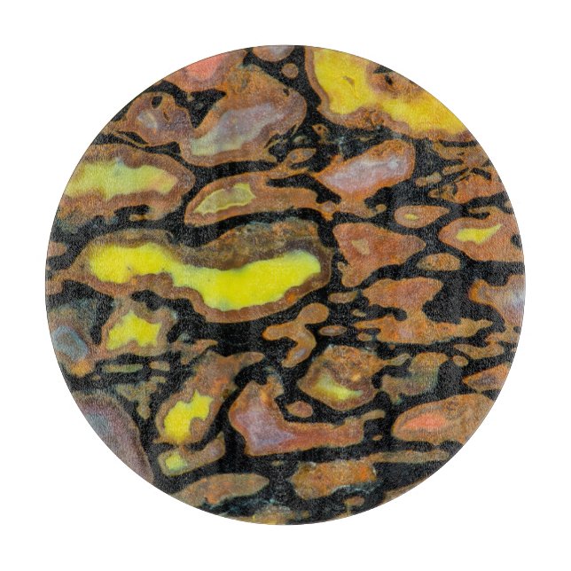 Mehrfarbiger Dinosaurier Schneidebrett (Vorderseite)