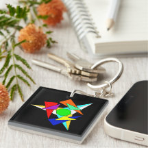 Mehrfarbiger geometrischer Sternensturm