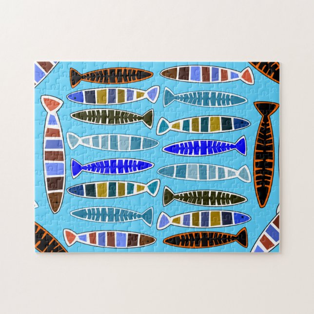 mehrfarbiger gestreifter Fisch Thunder_Cove Puzzle (Horizontal)