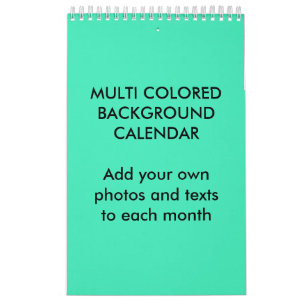 MEHRFARBIGER HINTERGRUND Single Kalender