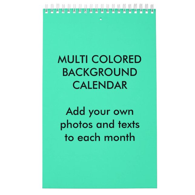 MEHRFARBIGER HINTERGRUND Single Kalender (Titelbild)