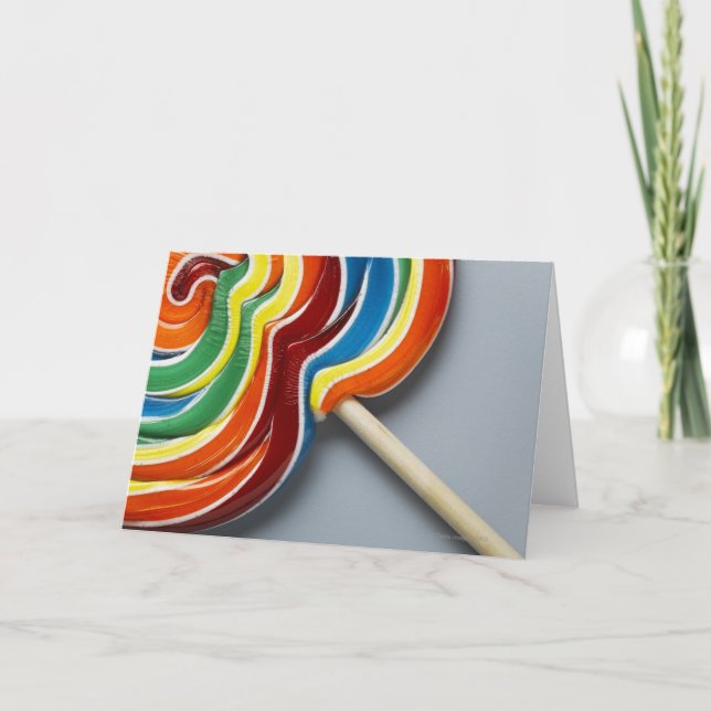 mehrfarbiger Lollipop Karte (Vorderseite)