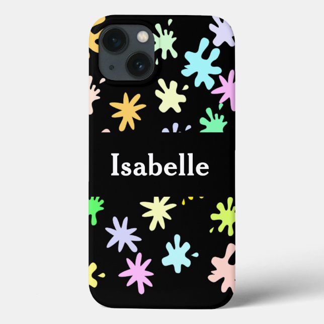 mehrfarbiger Platscher Fall Case-Mate iPhone Hülle (Rückseite)