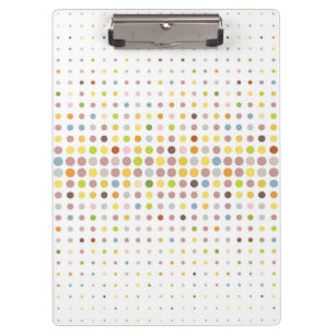 Mehrfarbiger Punkthintergrund Klemmbrett