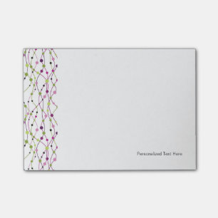 Mehrfarbiger Punkthintergrund Post-it Klebezettel