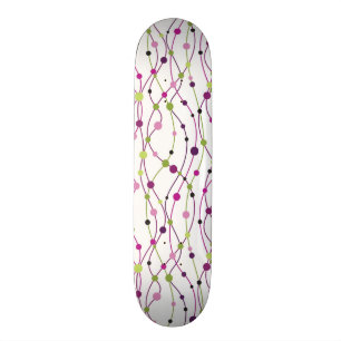 Mehrfarbiger Punkthintergrund Skateboard
