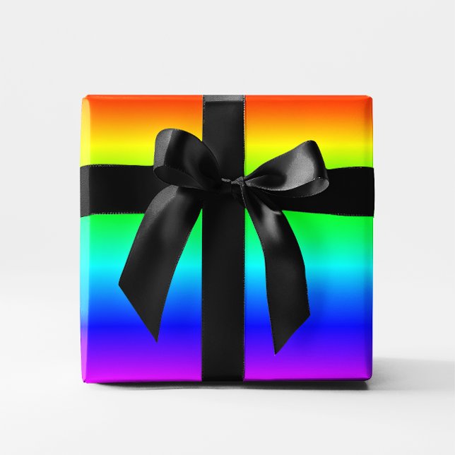 Mehrfarbiger Regenbogen-Ombre Geschenkpapier (Multicolored Rainbow Ombre Wrapping Paper)