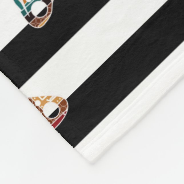 mehrfarbiger Schmetterling Fleecedecke (Ecke)