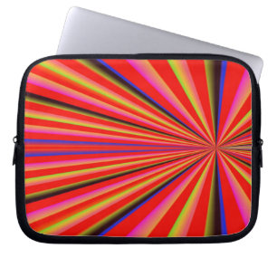 Mehrfarbiger Sonnenbrand Laptopschutzhülle