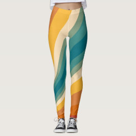 mehrfarbiger Streifen Leggings