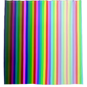 Mehrfarbiger Stripey-Duschvorhang Duschvorhang