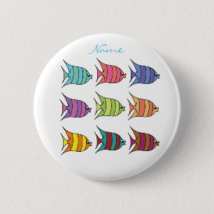 mehrfarbiger Tropischer Fisch Thunder_Cove Button